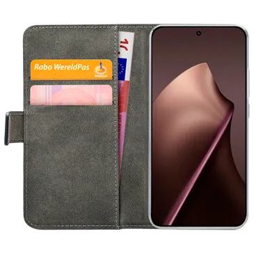 Mobilize PU-Couro Book Capa Preto Xiaomi 15T