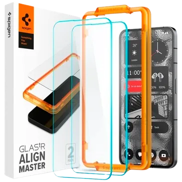 Spigen Vidro Temperado Protetor De Ecrã com Montageframe Nothing Phone (2) 2-Pack
