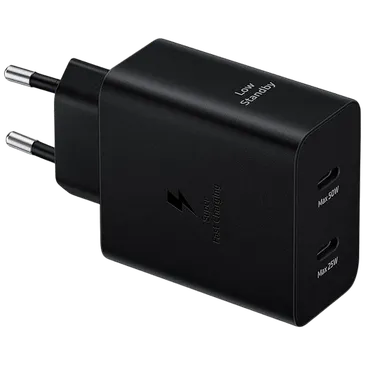 Samsung Dual USB-C Carregador Rápido 50W Preto