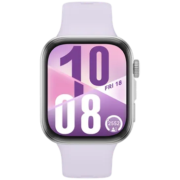 Huawei Watch Fit 4 Prata (Paarse Bracelete De Borracha)