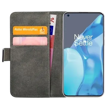 Mobilize Book Case Couro-PU Preto OnePlus 9 Pro