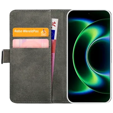 Mobilize PU-Couro Book Capa Preto Xiaomi 17 Ultra