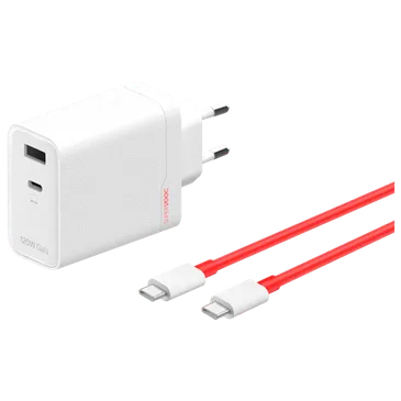 OnePlus SuperVOOC USB-C + USB-A Carregador Rápido 120W Branco