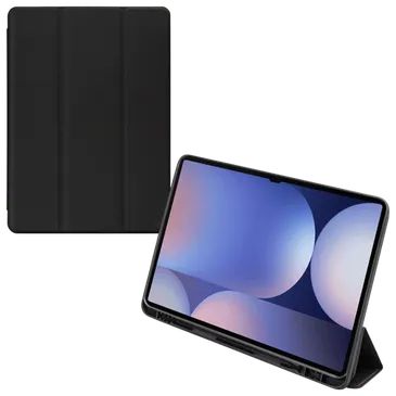 Mobilize PU-Couro Solid Folio Book Capa Preto Samsung Galaxy Tab S9 Ultra/S10 Ultra