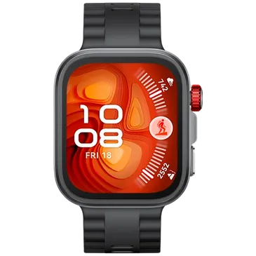 Huawei Watch Fit 4 Pro Cinzento (Bracelete De Borracha Preta)