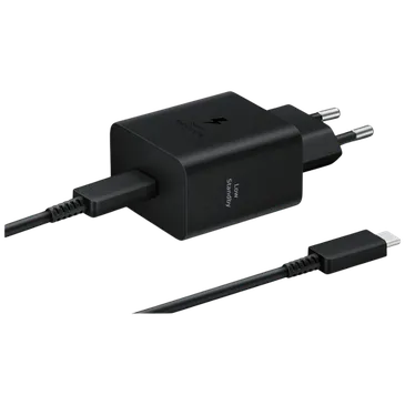 Samsung USB-C Carregador Rápido 45W + USB-C Cabo Ep-T4510 Preto