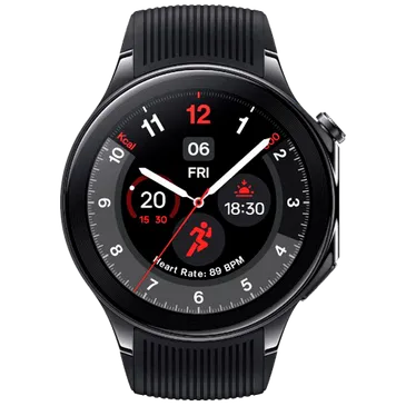 OnePlus Watch 2 Preto (Preto Rubberen Correia)