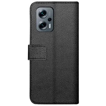 Just in Case Pu-Couro Book Capa Preto Poco X4 GT