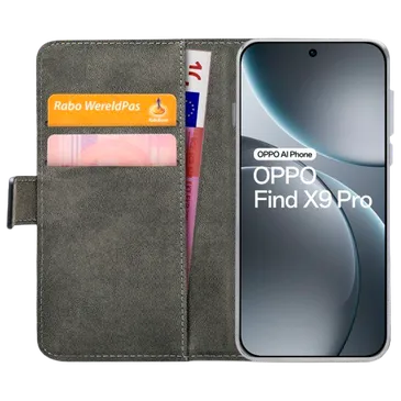 Mobilize PU-Couro Book Capa Preto OPPO Find X9 Pro