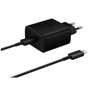 Samsung Carregador Rápido USB-C 45W + Cabo USB-C EP-TA845 Preto