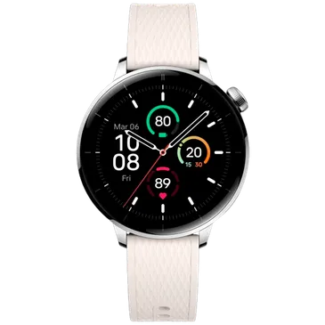OnePlus Watch 3 43mm Prata (Bracelete De Borracha Branca)