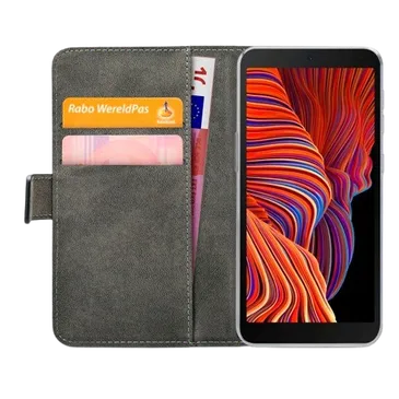 Mobilize Book Case Couro-PU Preto Samsung Galaxy Xcover 5