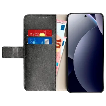 Just in Case PU-Couro Book Capa Preto Xiaomi Redmi Note 15 Pro 5G