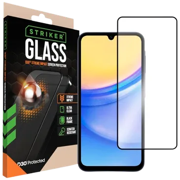 Striker D3O Vidro Temperado Edge To Edge Protetor De Ecrã Samsung Galaxy A15 4G/5G