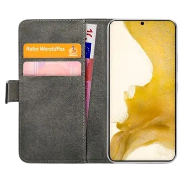 Mobilize Book Case Couro-PU Preto Samsung Galaxy S22