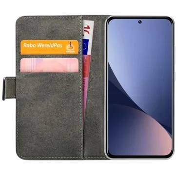 Mobilize Book Case Couro-PU Preto Xiaomi 12/12X