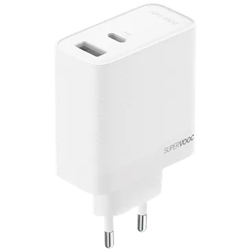 OPPO SuperVOOC USB-C + USB-A Carregador Rápido 80W Branco