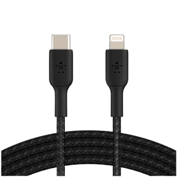 Belkin Boost Charge Lightning – USB-C Cabo Braided 2 Metros Preto