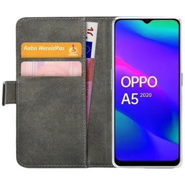 Mobilize PU-Couro Book Capa Preto OPPO A5 5G