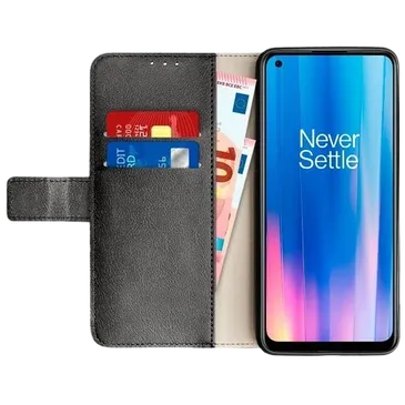 Just in Case Book Case Couro-PU Preto OnePlus Nord CE 2