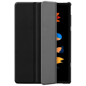 Just in Case Smart Tri-Fold Book Capa Preto Lenovo Idea Tab Plus