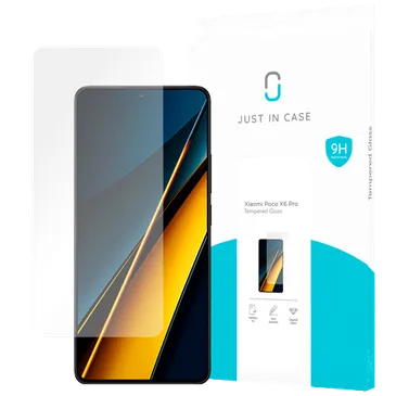 Just in Case Protector De Ecrã Transparente De Vidro Temperado Poco X6 Pro