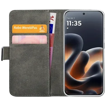 Mobilize PU-Couro Book Capa Preto Motorola Edge 70 Pro