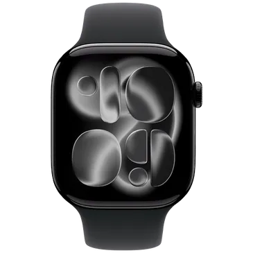 Apple Watch Series 11 46mm Preto (Bracelete De Borracha Preta S/M)