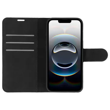 Just in Case PU-Couro Book Capa Preto Apple iPhone 16e/17e