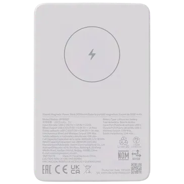 Xiaomi Power Bank Sem Fios 5.000mAh Branco