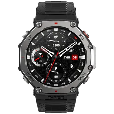Amazfit T-Rex 3 Cinzento (Correia De Silicone Preta)