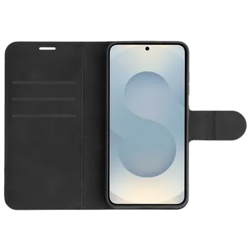 Just in Case PU-Couro Book Capa Preto Samsung Galaxy S26+