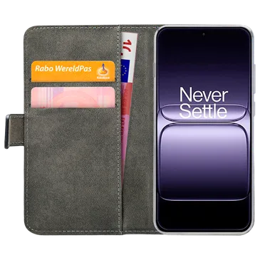 Mobilize PU-Couro Book Capa Preto OnePlus 15
