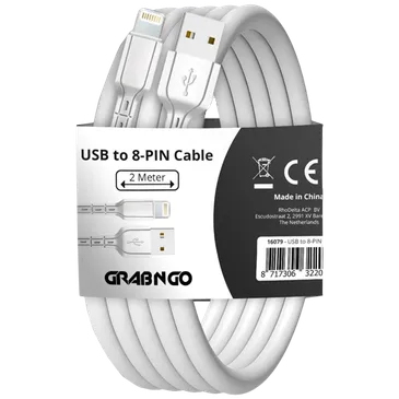 Grab 'N Go Lightning Cabo 2 Metros Branco