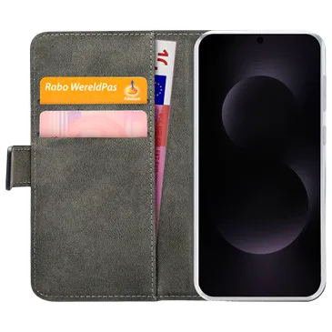 Mobilize PU-Couro Book Capa Preto Samsung Galaxy S25 Edge