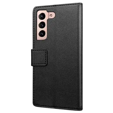 Just in Case Book Case Couro-PU Preto Samsung Galaxy S22+