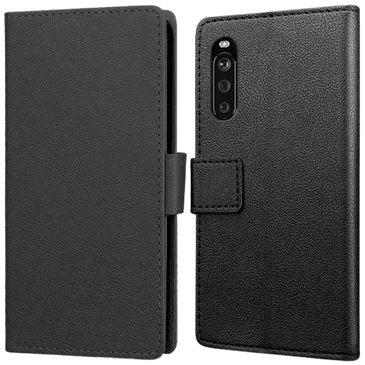 Just in Case Book Case Couro-PU Preto Sony Xperia 10 III