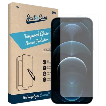 Just in Case Protector de Ecrã de Vidro Temperado Apple iPhone 12/12 Pro