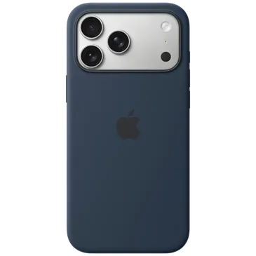 Apple Silicone Back Cover Azul Escuro MagSafe Apple iPhone 17 Pro Max