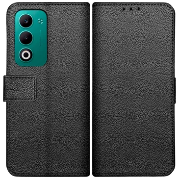 Just in Case PU-Couro Book Capa Preto OPPO A5/A5 5G