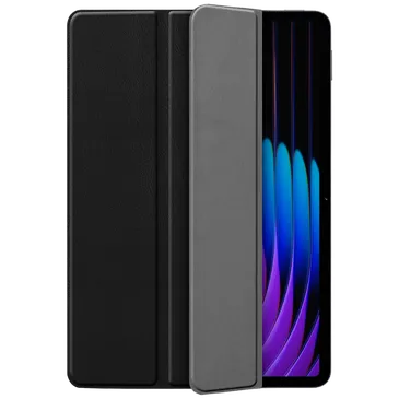 Just in Case Smart PU-Couro Book Capa Preto Xiaomi Pad 7/Pad 7 Pro/Pad 8/Pad 8 Pro