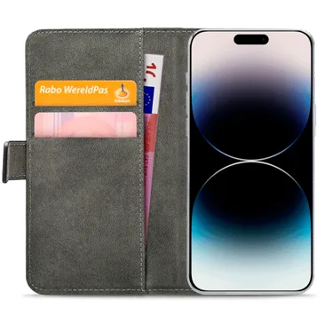 Mobilize Book Case Couro-PU Preto Apple iPhone 14 Pro