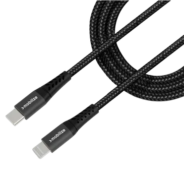 Mobilize USB-C - Lightning Nylon Cabo 1 Metro Preto