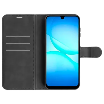 Just in Case PU-Couro Book Capa Preto Samsung Galaxy A17/A17 5G
