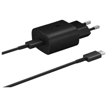 Samsung Carregador Rápido USB-C 25W + Cabo USB-C EP-TA800 Preto