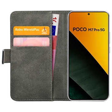 Mobilize PU-Couro Book Capa Preto Poco M7 Pro