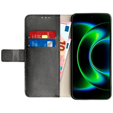 Just in Case PU-Couro Book Capa Preto Xiaomi 17 Ultra