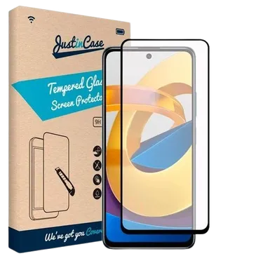 Just in Case Protector de Ecrã de Vidro Temperado Edge to Edge Xiaomi Poco M4 Pro 5G