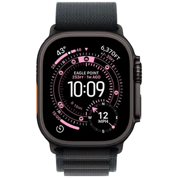 Apple Watch Ultra 3 49mm Preto (Bracelete De Nylon Preta M)