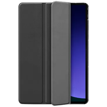 Just in Case Smart Tri-Fold PU-Couro Book Capa Preto Samsung Galaxy Tab S9/S9 FE/S10 FE/S10 Lite